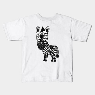 Doodle Zebra Kids T-Shirt